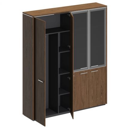 Шкаф комбинированный (для одежды + со стеклом) ВЛР 359 ДТ