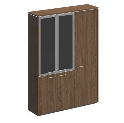 Шкаф комбинированный (со стеклом + для одежды узкий) ВЛР 358 ДТ